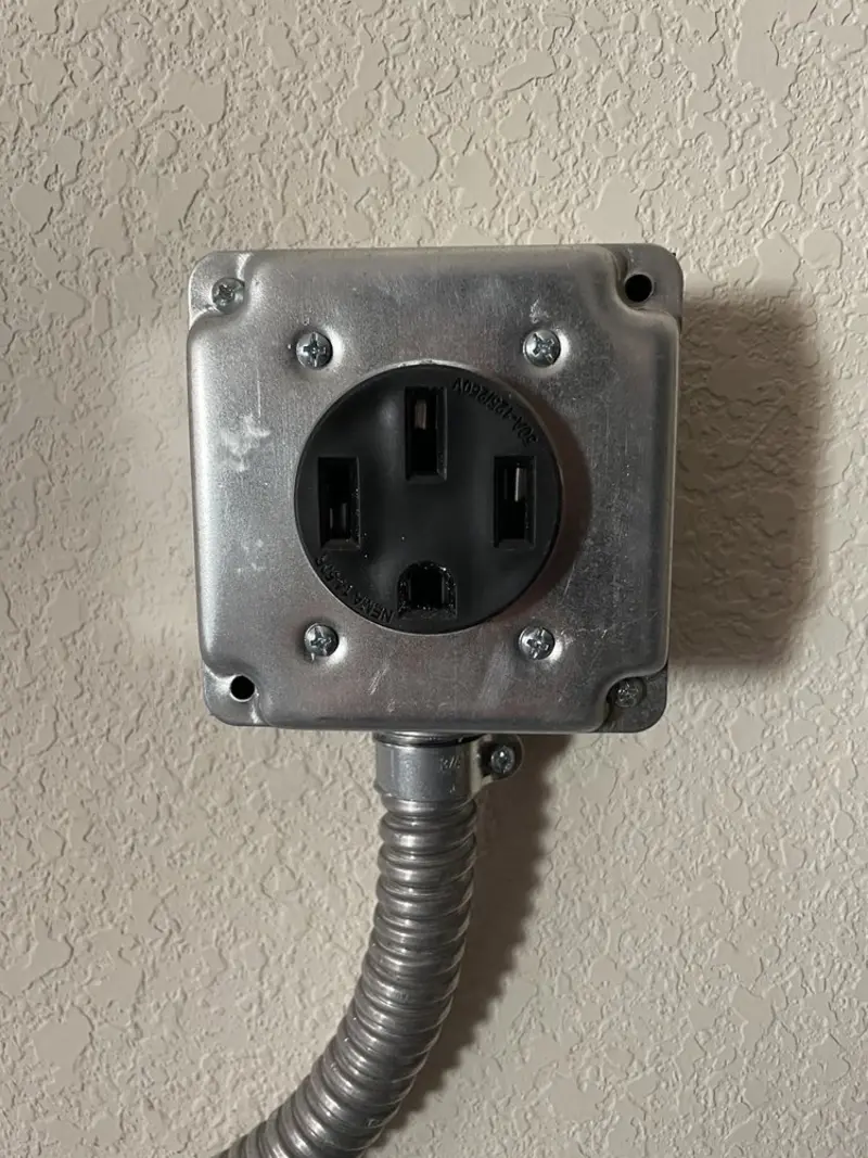 NEMA 14-50 outlet installed for Electrical Panel Upgrade in CaÃÂ±on City